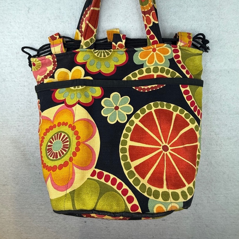 Canvas Floral Tote Bag Hobo‎ Shoulder Bag Everyday Purse - Picture 2 of 8